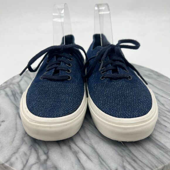 Vans Denim Sneakers Womens 8 Blue Skateboard Shoes Low Top Lace Up Skate Shoe - Picture 3 of 11